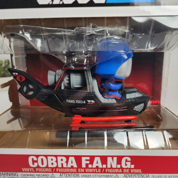 New! Funko Pop Rides G.I. Joe Cobra F.A.N.G. Helicopter | # 285 | GameStop Exclu - Picture 7 of 8